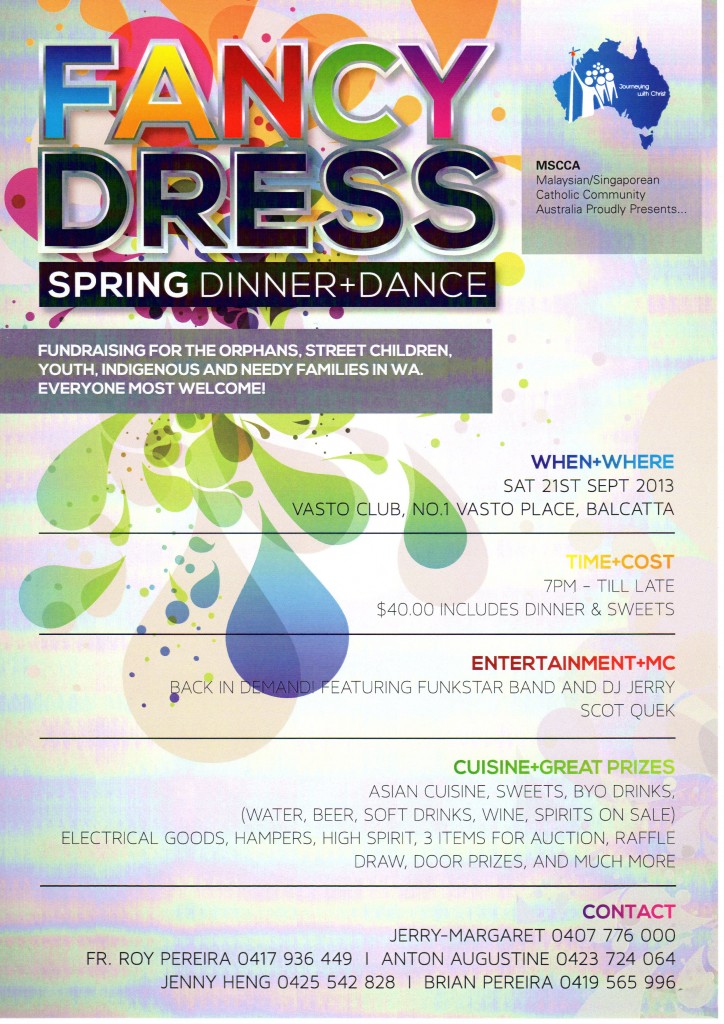 Fancy Dress Spring Dinner and Dance 2013